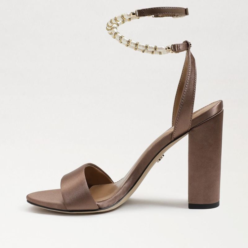 Sam Edelman Yanelli Block Heel Sandal-Toffee Satin