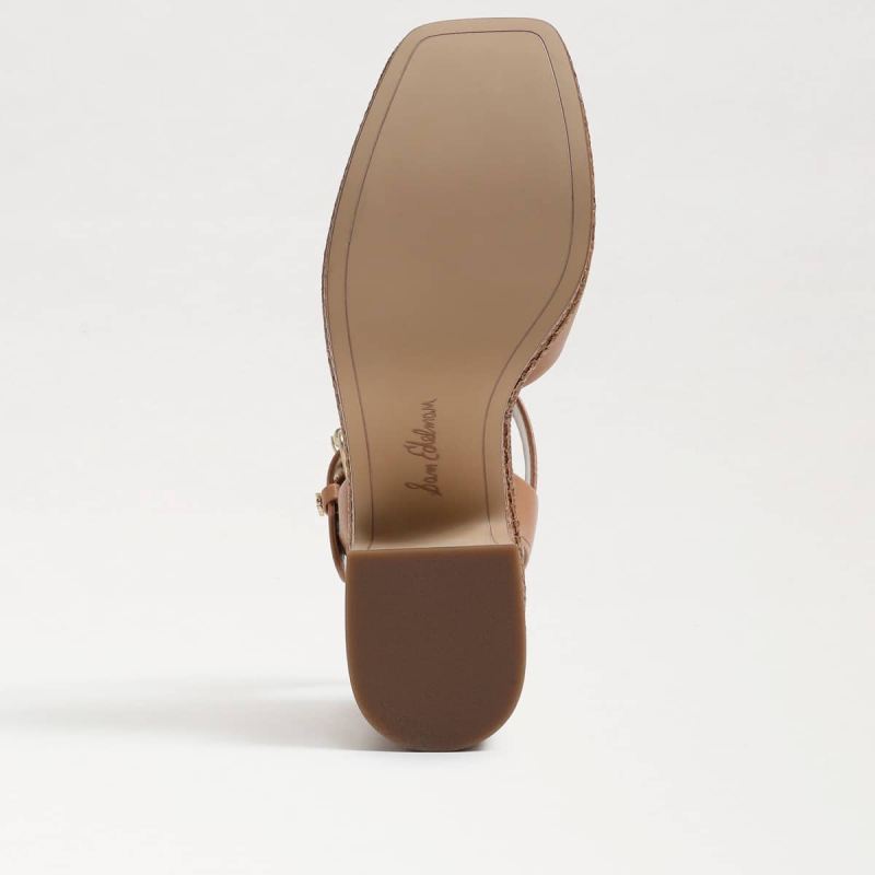 Sam Edelman Trianna Platform Sandal-Lt Cuoio Brown Leather