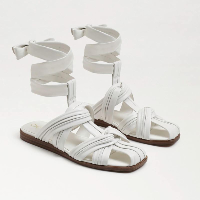 Sam Edelman Imogene Sandal-White Leather - Click Image to Close