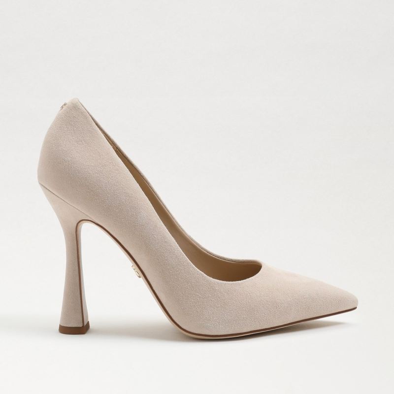 Sam Edelman Antonia Pointed Toe Pump-Cappuccino Suede