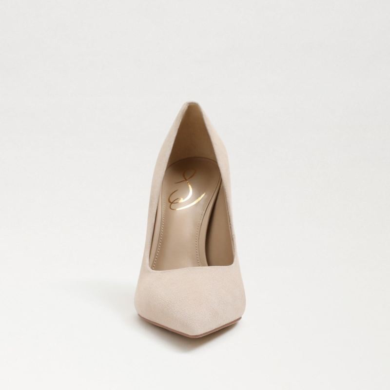 Sam Edelman Antonia Pointed Toe Pump-Cappuccino Suede