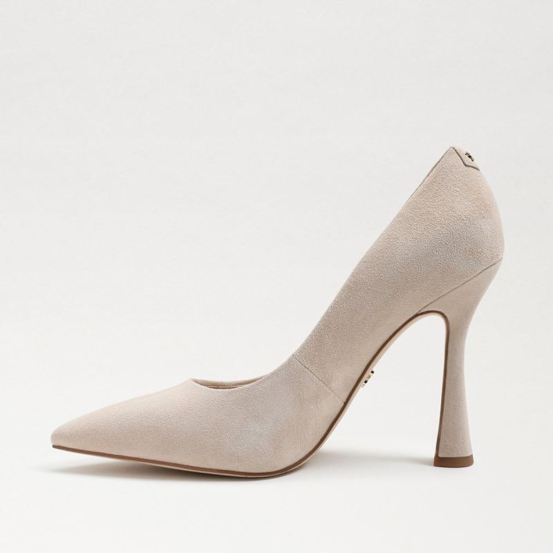 Sam Edelman Antonia Pointed Toe Pump-Cappuccino Suede