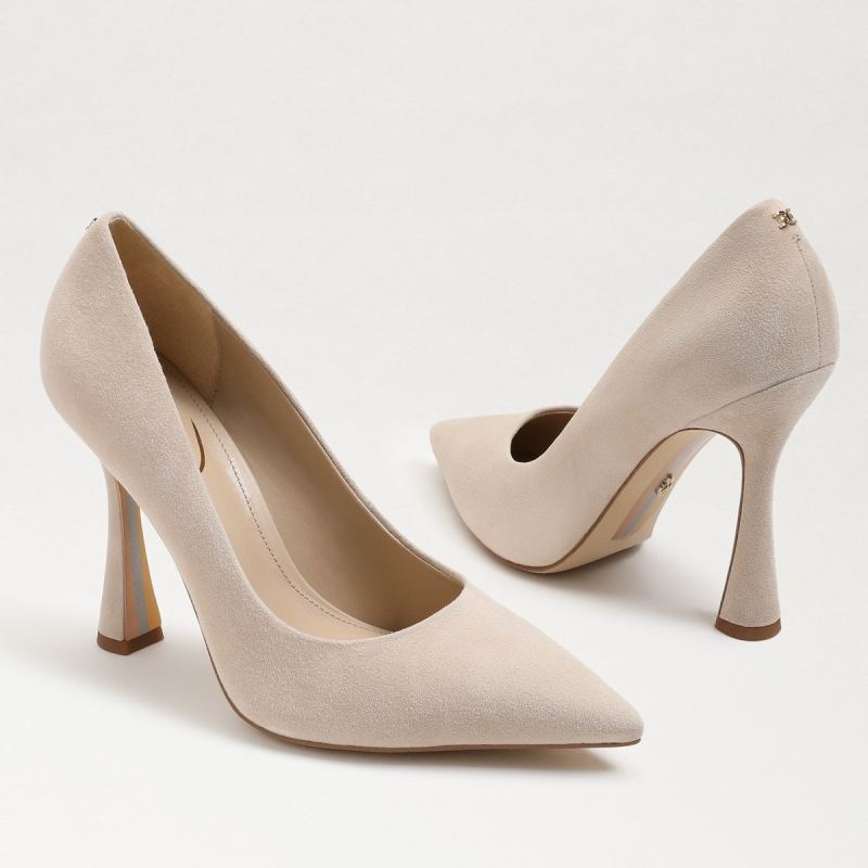 Sam Edelman Antonia Pointed Toe Pump-Cappuccino Suede