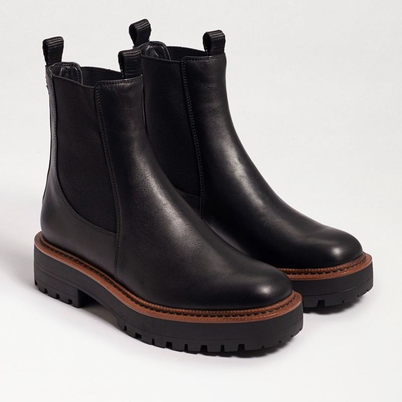 Sam Edelman Laguna Chelsea Boot-Black Leather - Click Image to Close