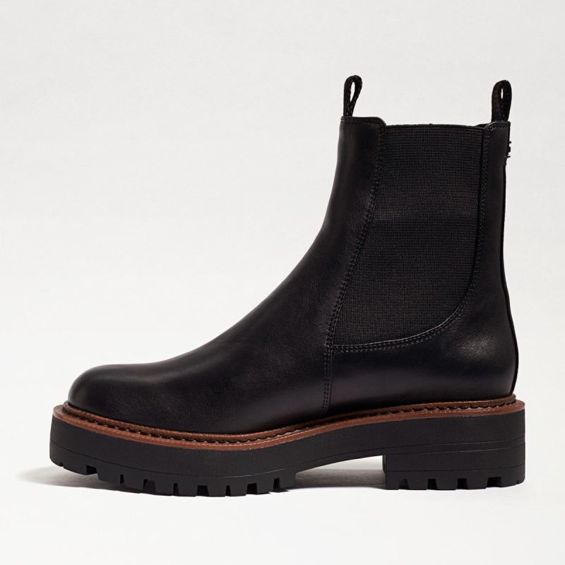 Sam Edelman Laguna Chelsea Boot-Black Leather