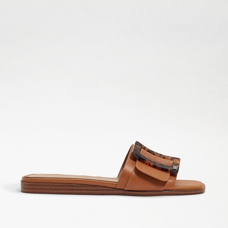 Sam Edelman Inez Slide Sandal-Lt Cuoio Brown Leather