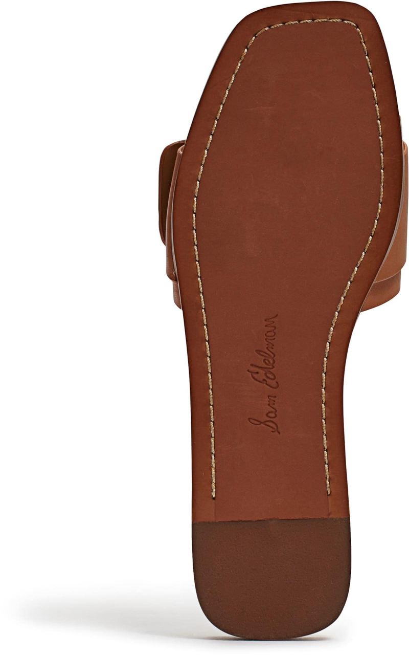 Sam Edelman Inez Slide Sandal-Lt Cuoio Brown Leather