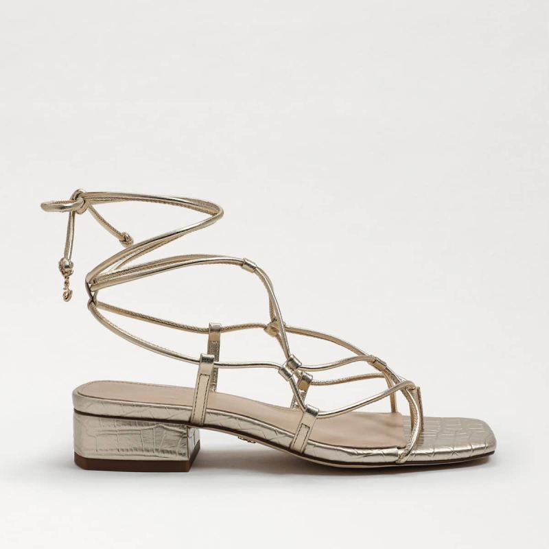 Sam Edelman Daffy Sandal-Gold Leaf Leather