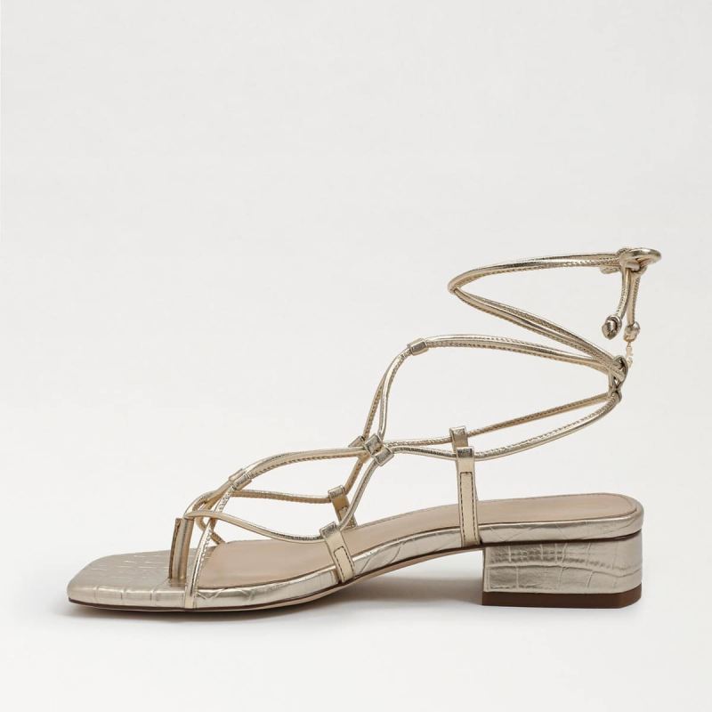 Sam Edelman Daffy Sandal-Gold Leaf Leather