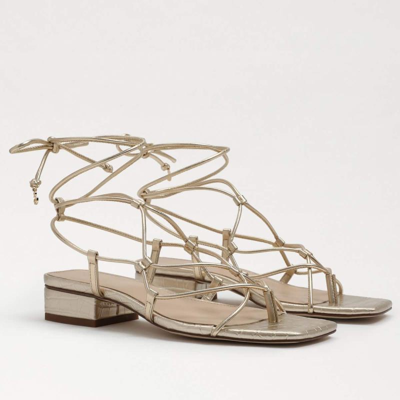 Sam Edelman Daffy Sandal-Gold Leaf Leather