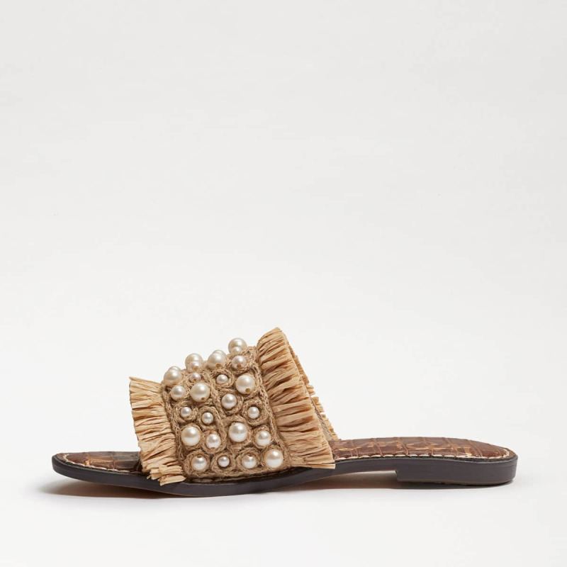 Sam Edelman Guthrie Raffia Slide Sandal-Natural Raffia