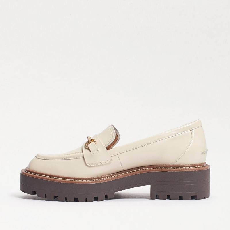 Sam Edelman Laurs Lug Sole Loafer-Modern Ivory Box Leather