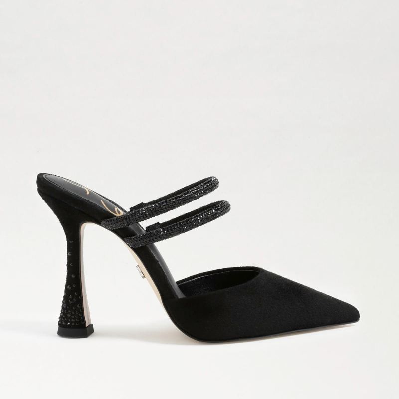 Sam Edelman Agustina Mule Pump-Black Suede