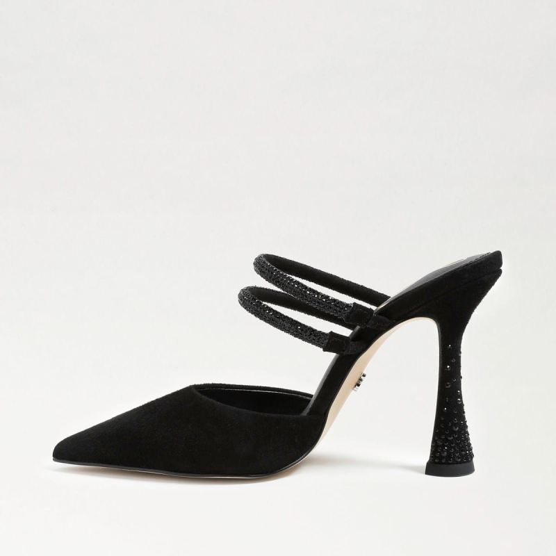 Sam Edelman Agustina Mule Pump-Black Suede