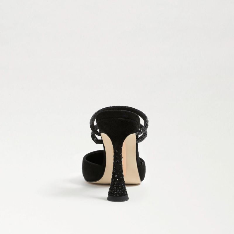 Sam Edelman Agustina Mule Pump-Black Suede