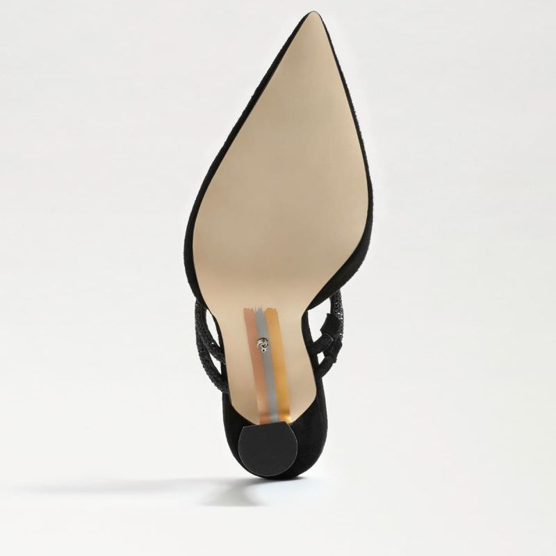 Sam Edelman Agustina Mule Pump-Black Suede