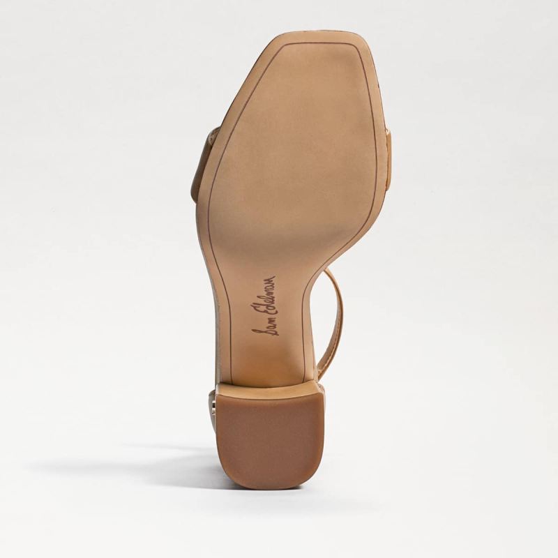 Sam Edelman Daniella Block Heel Sandal-Soft Beige Leather