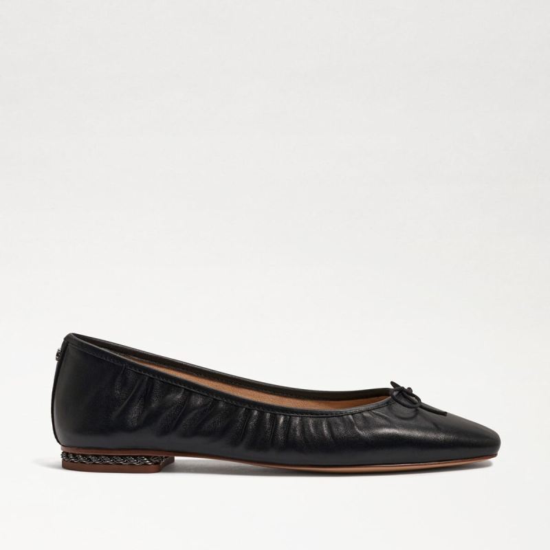 Sam Edelman Meg Ballet Flat-Black Leather