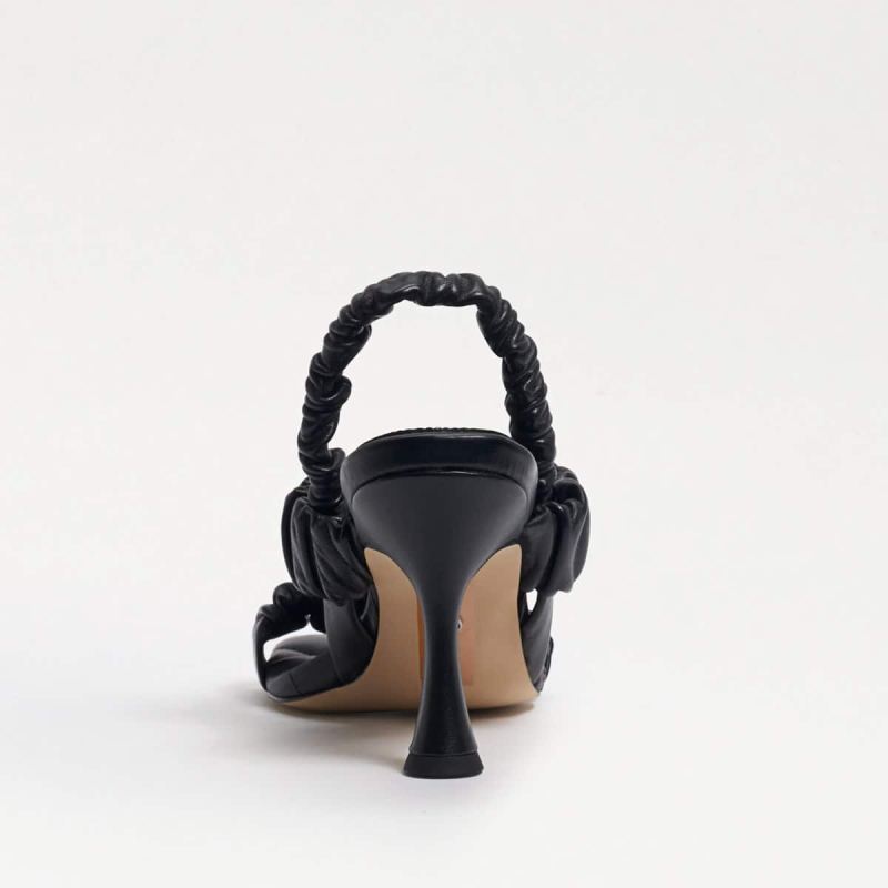 Sam Edelman Marlena Padded Strap Heel-Black Leather