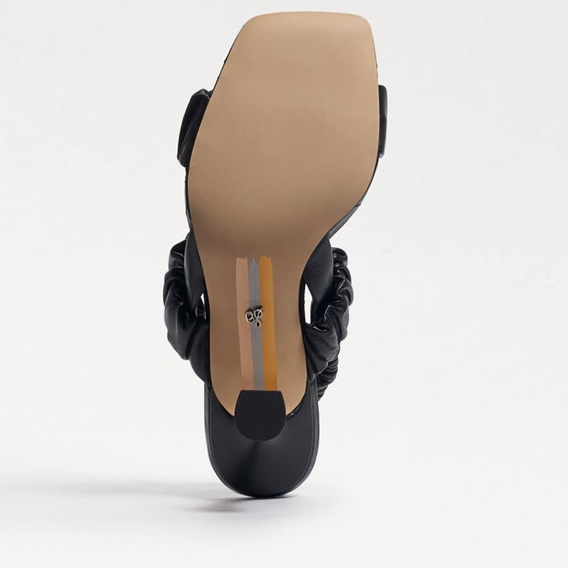 Sam Edelman Marlena Padded Strap Heel-Black Leather