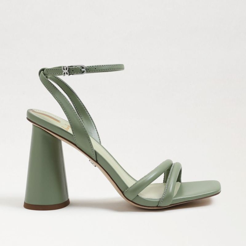 Sam Edelman Kia Block Heel Sandal-Soft Jade Leather