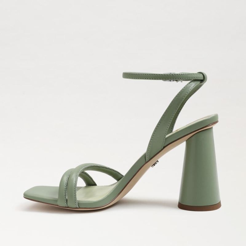 Sam Edelman Kia Block Heel Sandal-Soft Jade Leather