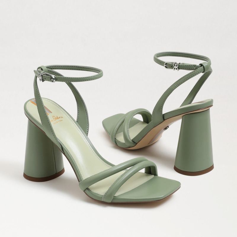 Sam Edelman Kia Block Heel Sandal-Soft Jade Leather