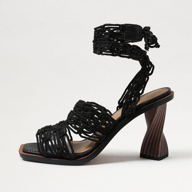 Sam Edelman Harleigh Ankle Wrap Heel-Black