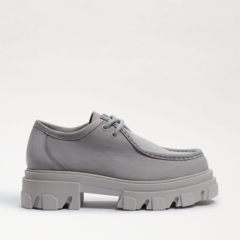 Sam Edelman Danice Lug Sole Oxford-Alloy Grey Suede