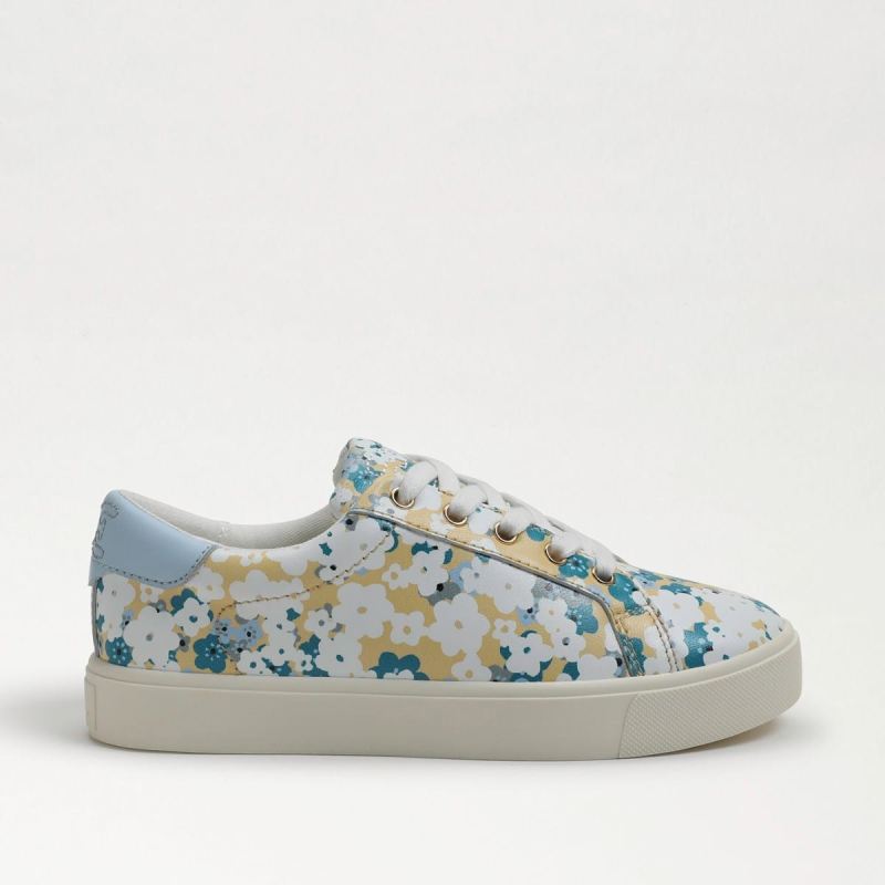 Sam Edelman Ethyl Kids Sneaker-Eggshell Floral Leather