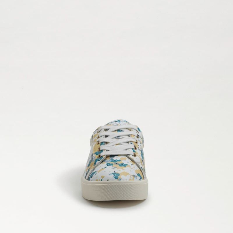 Sam Edelman Ethyl Kids Sneaker-Eggshell Floral Leather