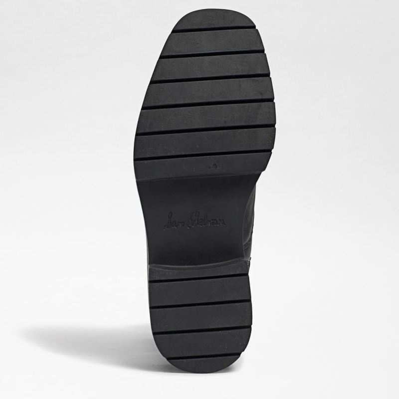 Sam Edelman Linds Zipper Chelsea Boot-Black Leather