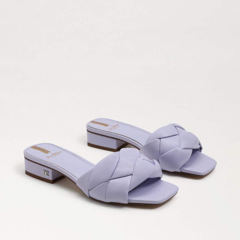 Sam Edelman Dawson Slide Sandal-Misty Lilac Leather