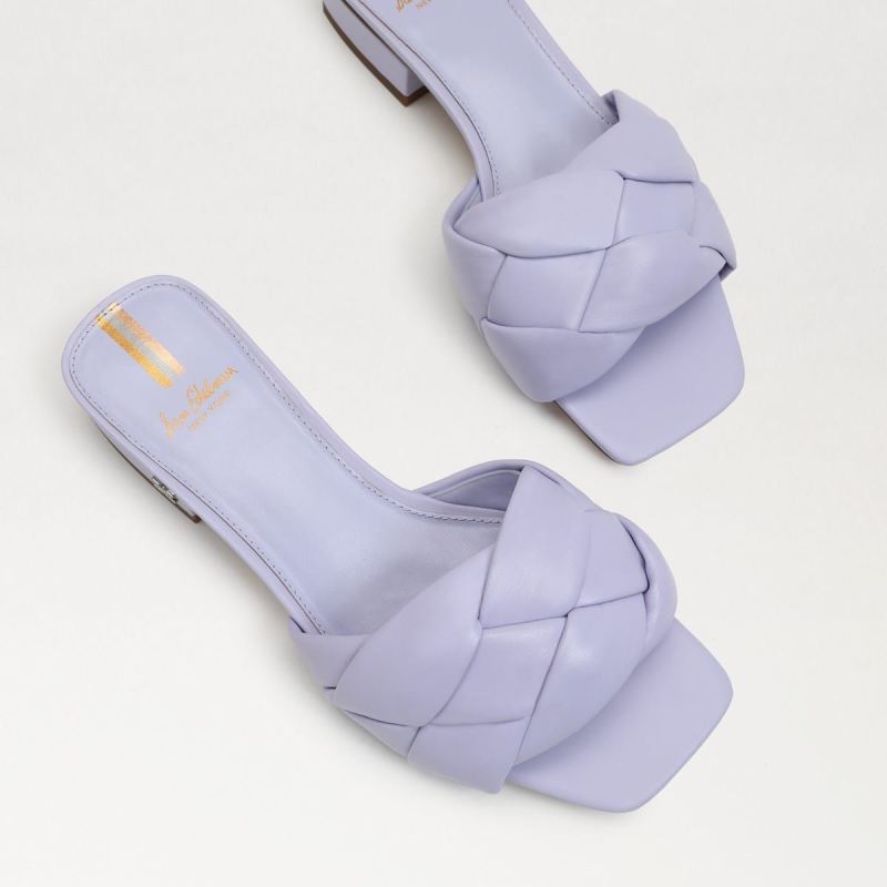 Sam Edelman Dawson Slide Sandal-Misty Lilac Leather