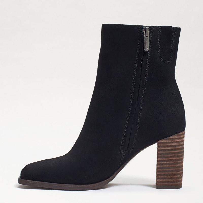 Sam Edelman Osten Ankle Bootie-Black Suede