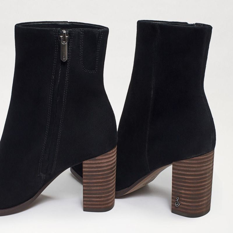 Sam Edelman Osten Ankle Bootie-Black Suede