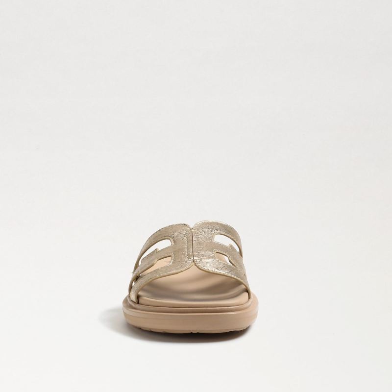 Sam Edelman Valeri Slide Sandal-Gold Leaf Leather