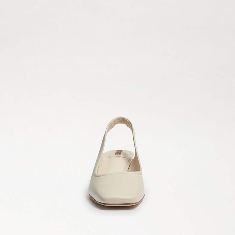 Sam Edelman Toren Block Heel Square Toe-Modern Ivory