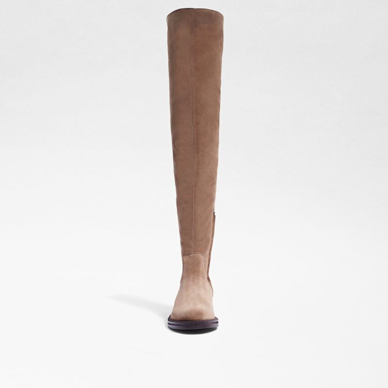 Sam Edelman Narisa Over The Knee Boot-Dark Taupe Suede