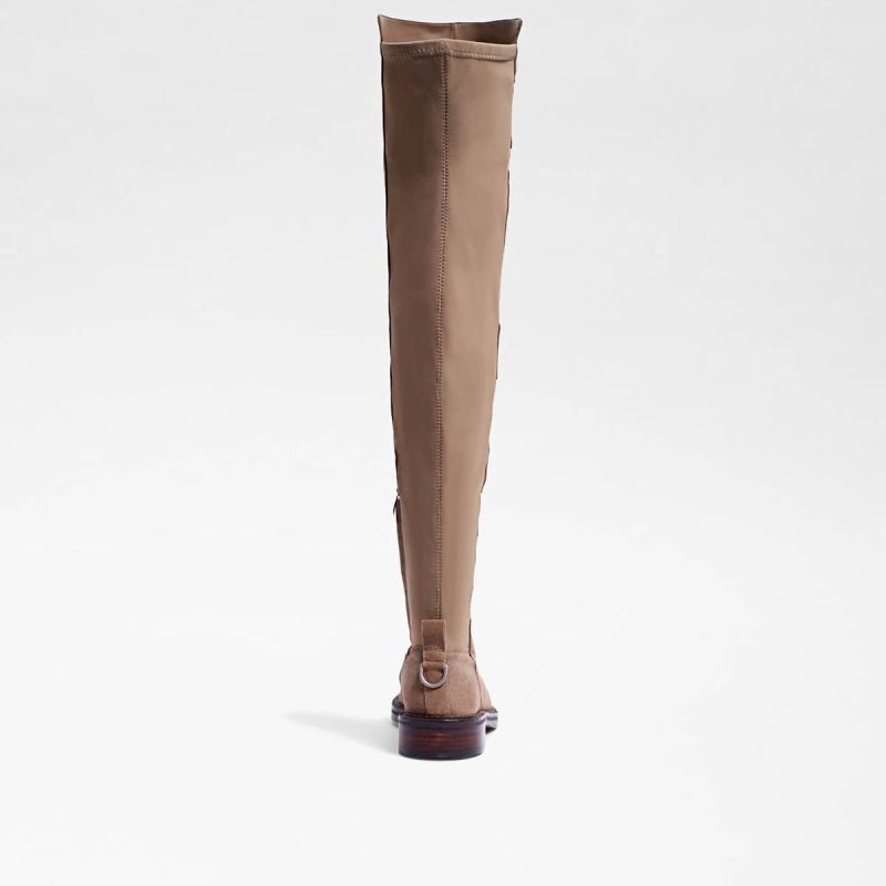 Sam Edelman Narisa Over The Knee Boot-Dark Taupe Suede