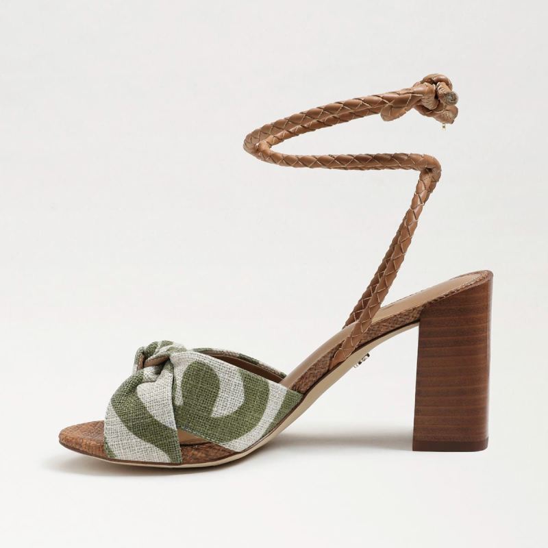 Sam Edelman Bodhi Block Heel Sandal-Soft Fern Linen