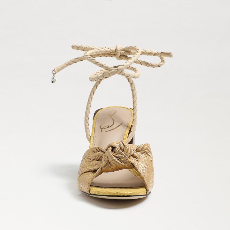 Sam Edelman Bodhi Block Heel Sandal-Natural/ Desert Sun Raffia