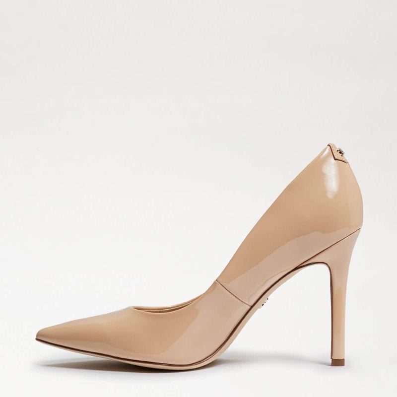 Sam Edelman Hazel Pointed Toe Heel-Beige Blush Patent