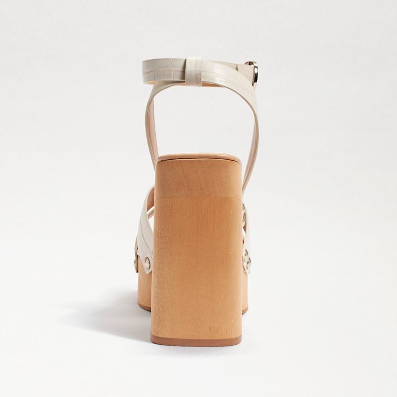 Sam Edelman Rosalind Platform Heeled Sandal-Modern Ivory Croc