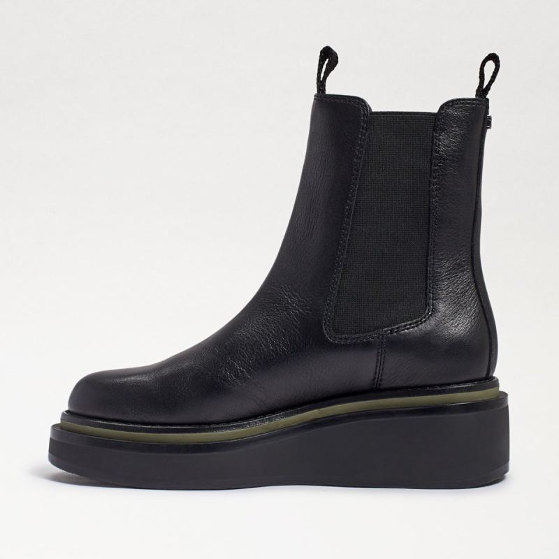 Sam Edelman Kolton Chelsea Boot-Black Leather