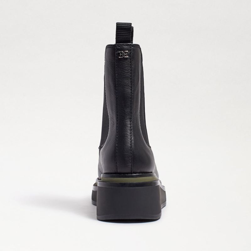 Sam Edelman Kolton Chelsea Boot-Black Leather