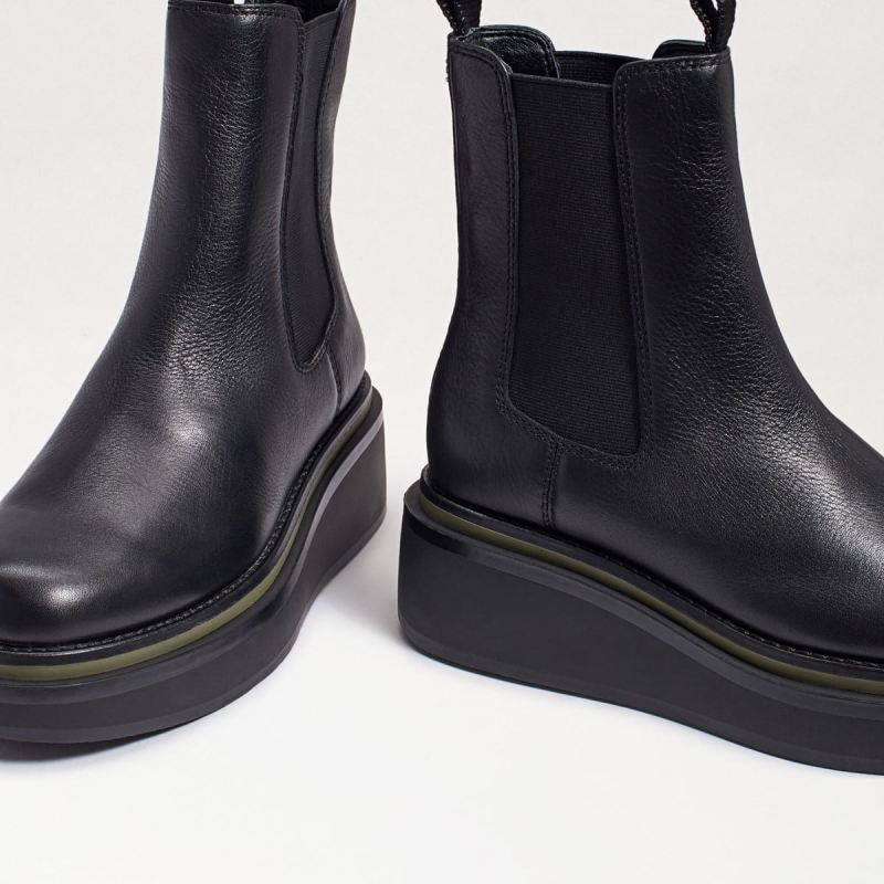 Sam Edelman Kolton Chelsea Boot-Black Leather [SamedelmanbKRhxeF3 ...