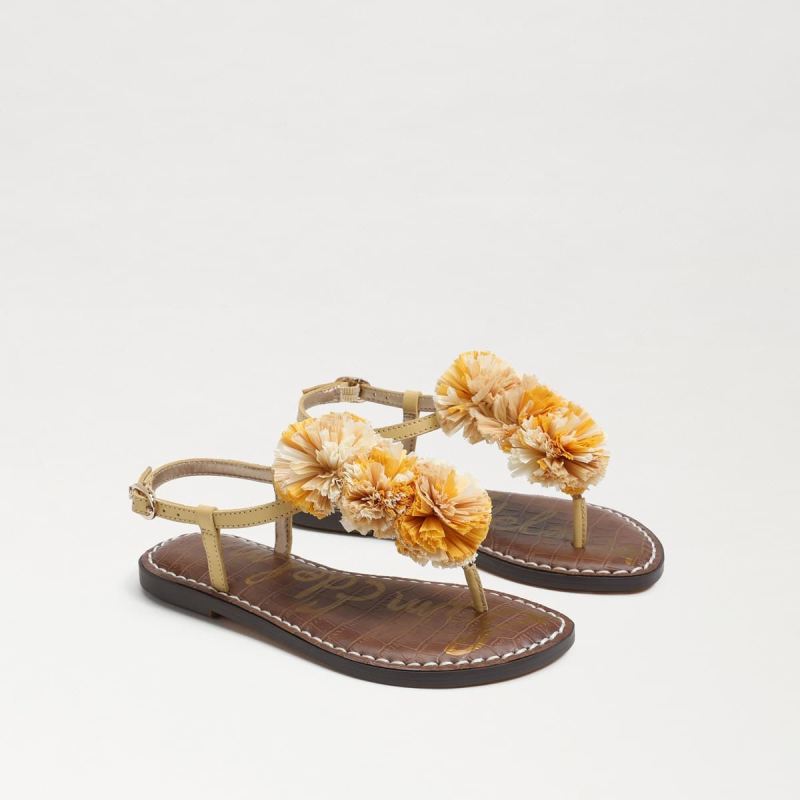 Sam Edelman Gillie Kids Thong Sandal-Desert Sun Leather - Click Image to Close