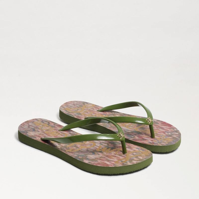 Sam Edelman Skye Flip Flop Sandal-Pink/Green Multi Sam Edelman Skye Flip Flop Sandal-Pink/Green Multi