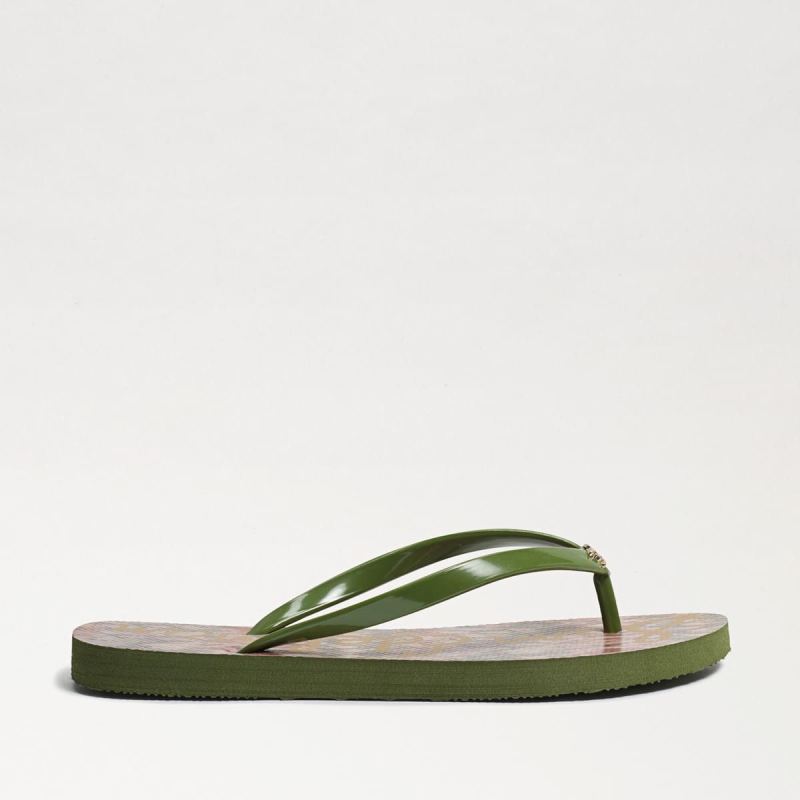Sam Edelman Skye Flip Flop Sandal-Pink/Green Multi